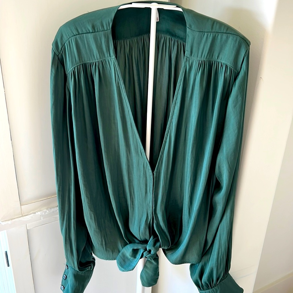 Free people green blouse